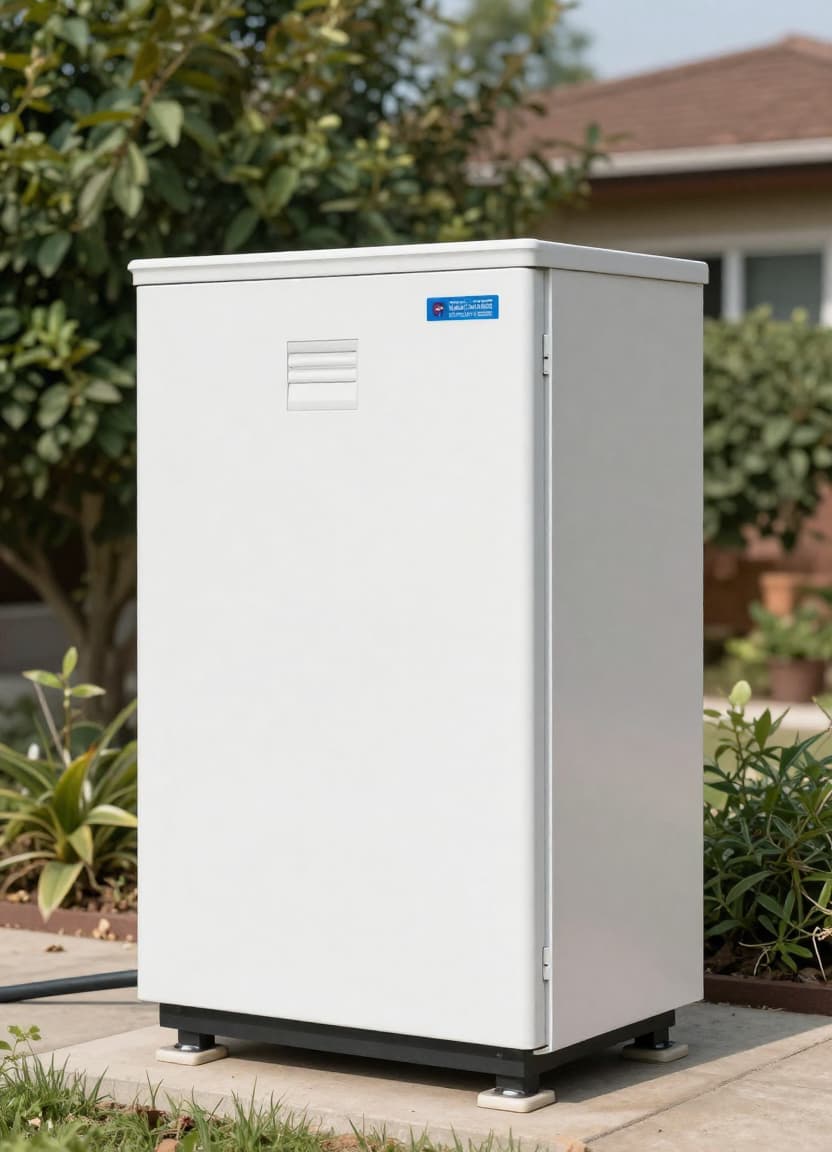 Technician working on electrical equipment related to backup power planning